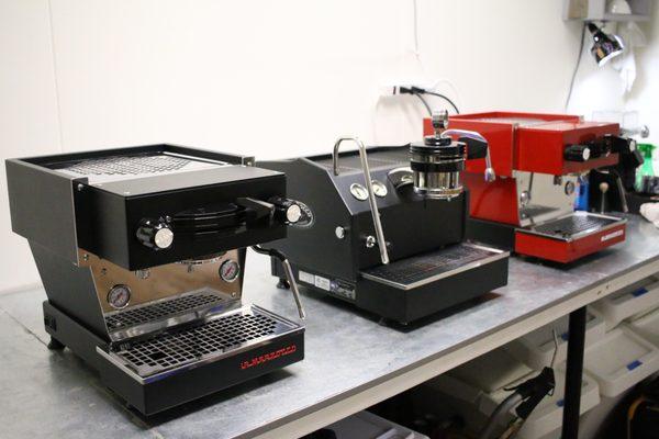 Two La Marzocco Linea Mini and a GS3 MP on repair