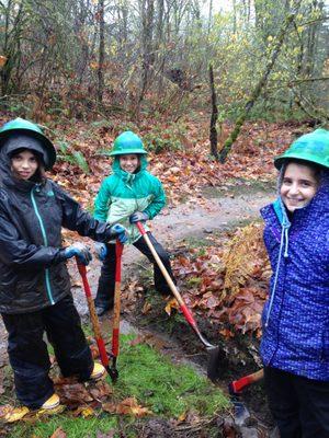 Field Study - Trail work with the WTA.  Community Service is an integral part of our school.