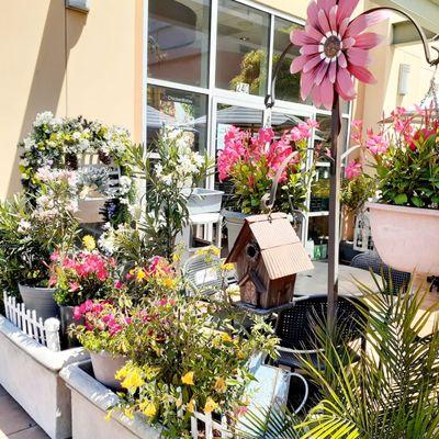 Outdoor dining area