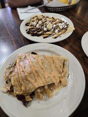 Kitchen Sink Crepe and Monkey Turtle Crepe