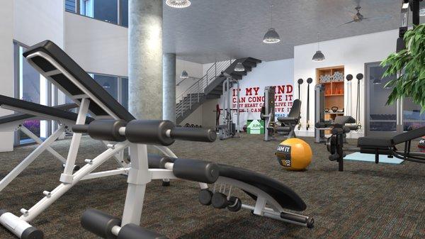 Two-Story, 4,000 sq. ft. Fitness Center