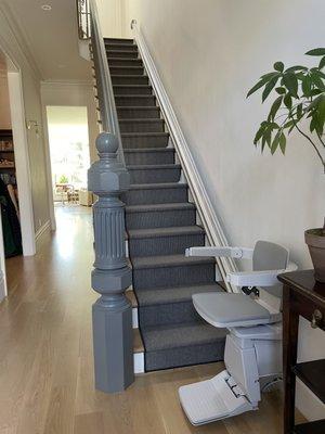 stair lift installed by Lifeway Mobility