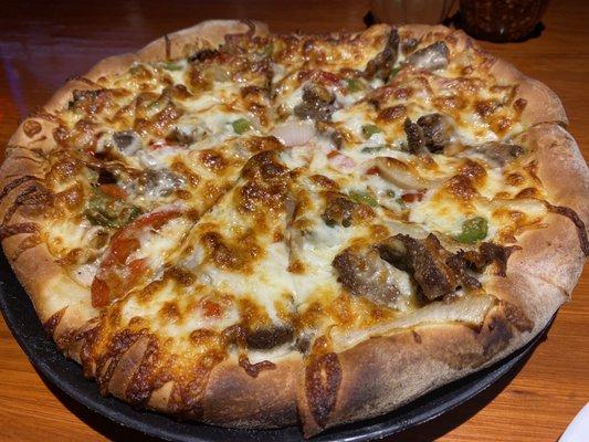 Cheesesteak Pizza