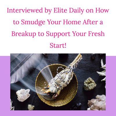 Read full article on how sage & other holistic tools can support you & your home's wellbeing on E&E Website!