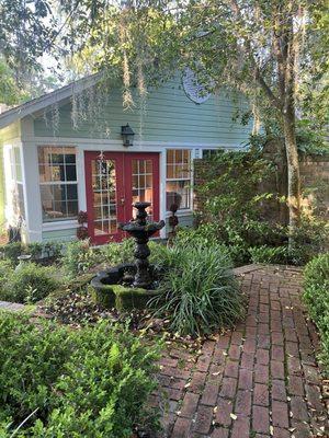 Our patio at the cottage