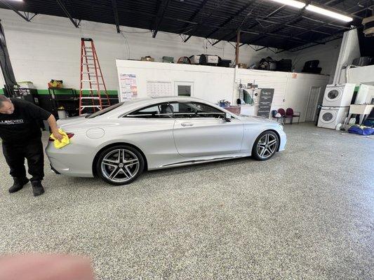 2015 S65 AMG Coupe finishing details : paint protection film (PPF), ceramic coating and interior detail... Excellence