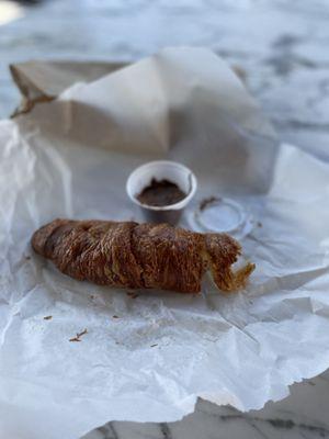 Croissant with Nutella