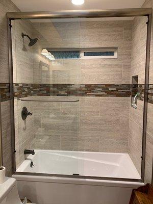 New bath/tub remodel by Juseph. Please call for a referral.