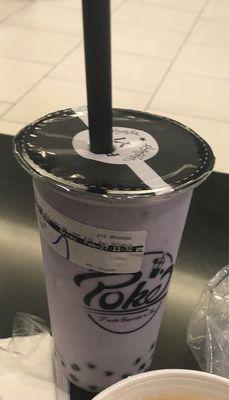 Taro Milk Tea with boba