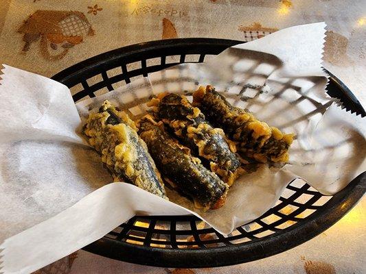 Kimari  Fried Seaweed Roll gimmari, filled with glass noodles