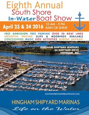 South Shore In-Water Boat Show 2016