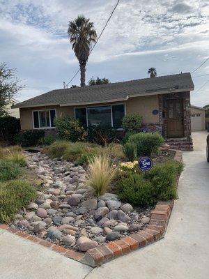 My front yard after Ernesto did the major cleanup.