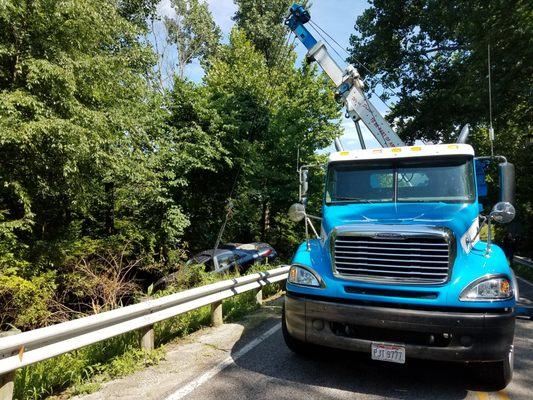 Auto Recovery off a hillside