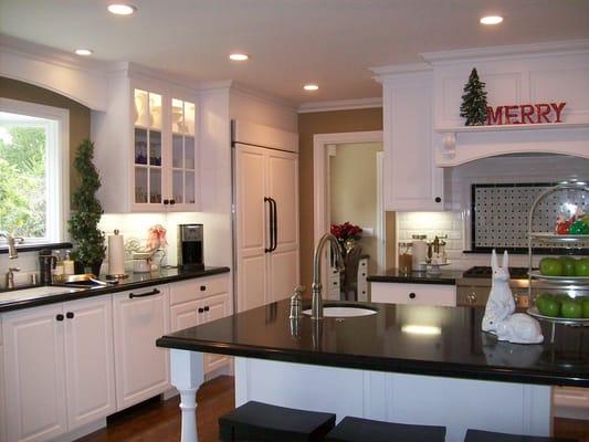 Refinished Kitchen Cabinets and painted  interior