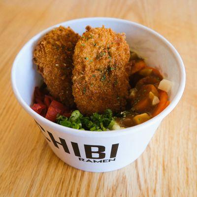 Veggie Croquette Curry Rice Bowl