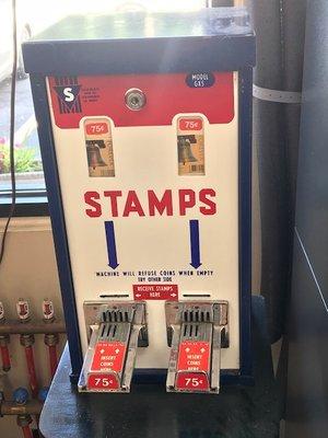 Stamp machine.