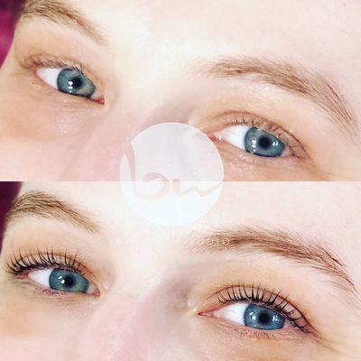 Lash lift with tint