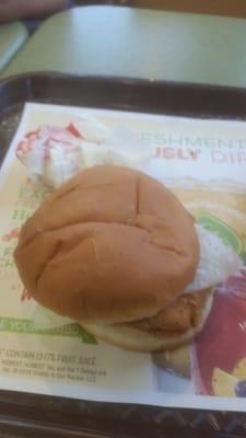 Value chicken sandwich