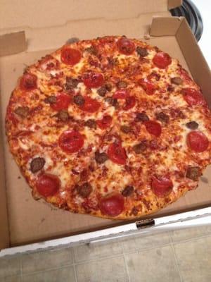 Pepperoni, Italian Sausage, Bacon, Hamburger