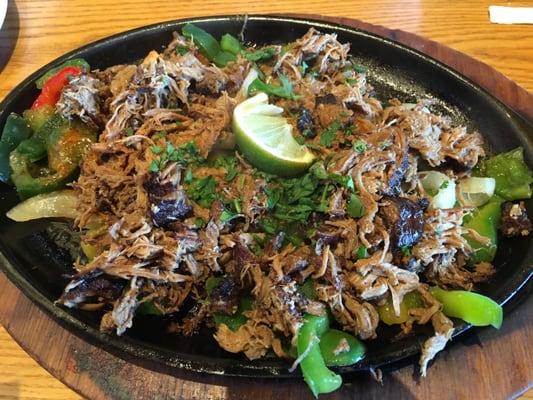 Carnitas fajitas- mucho gusto