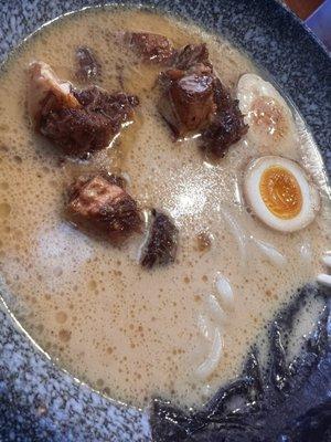 Tonkatsu ramen with pork chashu and egg