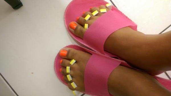 Im pleased with this pedicure