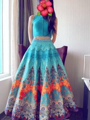 Mina can alter high-end boutique Indian lehengas!!