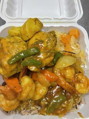 Curry shrimp & curry chicken