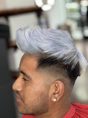 Platinum hair color