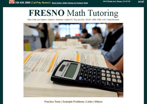 Visit: www.FresnoMathtutoring.com