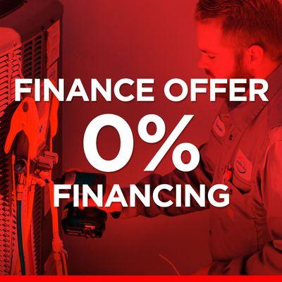 RECEIVE 0% FINANCING  ON YOUR NEW HIGH EFFICIENCY SYSTEM