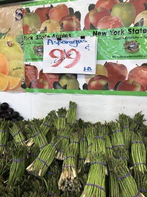 Asparagus price per pounds 4/2018