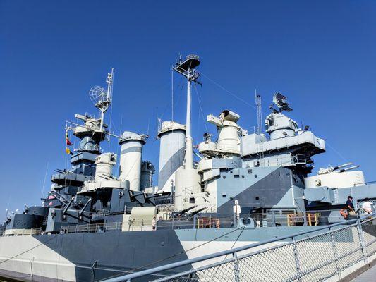 View of USS North Carolina