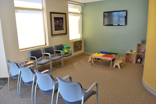 Waiting area specifically designed to suit the needs of our young patients.