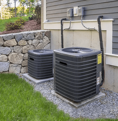 Backyard HVAC Installation - Having an energy efficient Heating Ventilation and AC  system is essential to maintain an energy efficient home