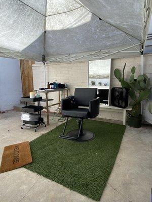 Outdoor barbering? We've got that covered for you!