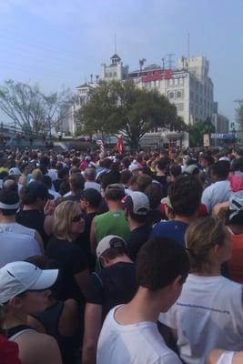 Start of the race at Jackson Square