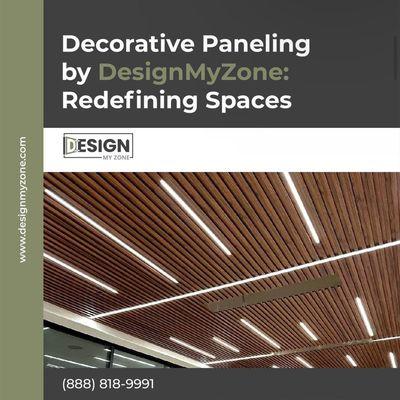 Dive into a world of vibrant decorative paneling with DesignMyZone.