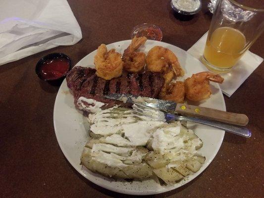 Steak and Shrimp