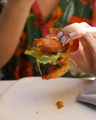 Soft Shell Crab BLT Sliders when in season