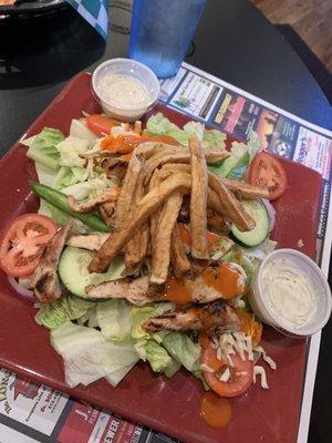 Buffalo grilled Chicken salad