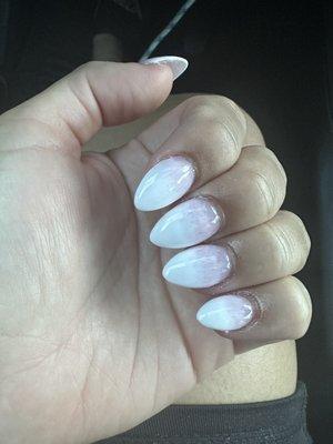 Crystal White Nails