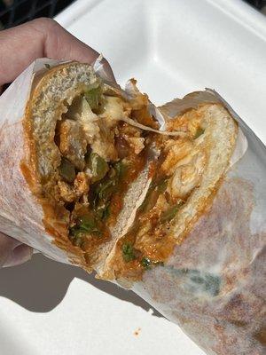 Buffalo chicken sandwich-yum!