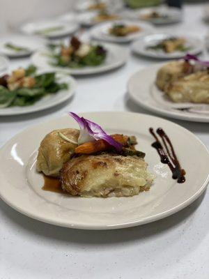 Mini Beef Wellington with Dauphinoise Potatoes