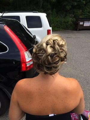 Fun wedding up-do done by Taylor!