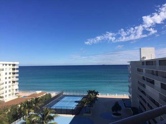 Ocean view from penthouse