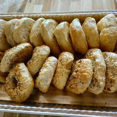 Bagels fresh from our neighbors @TheLocalGrocerFlint