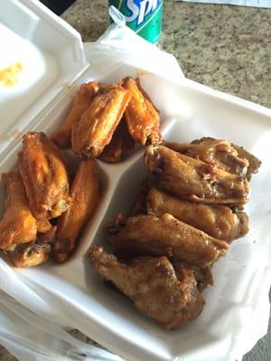 Buffalo & teriyaki wings.