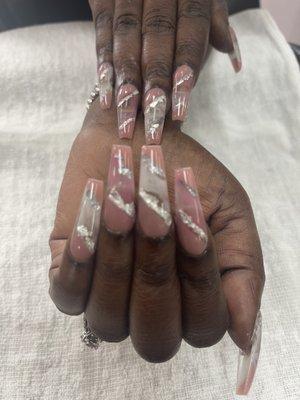 These marble nails right here !!!