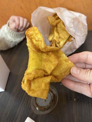 Crab Rangoon. Lacked filling